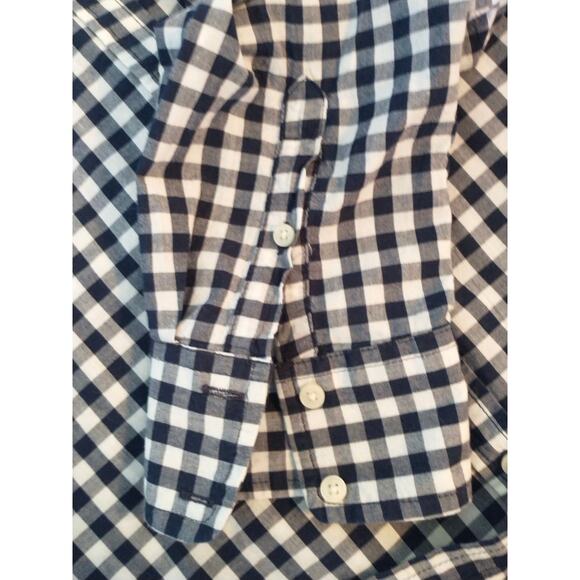 Merona Women’s Black White Button-Up Shirt XL Checkered Gorpcore Andro - Picture 6 of 8